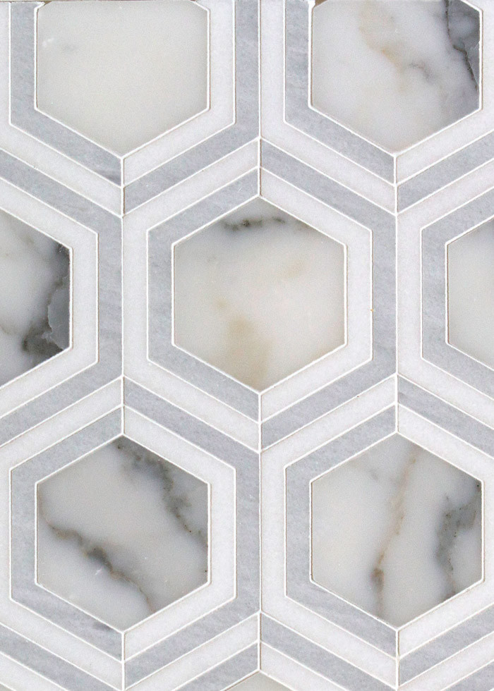 annegrat ice blend waterjet mosaic